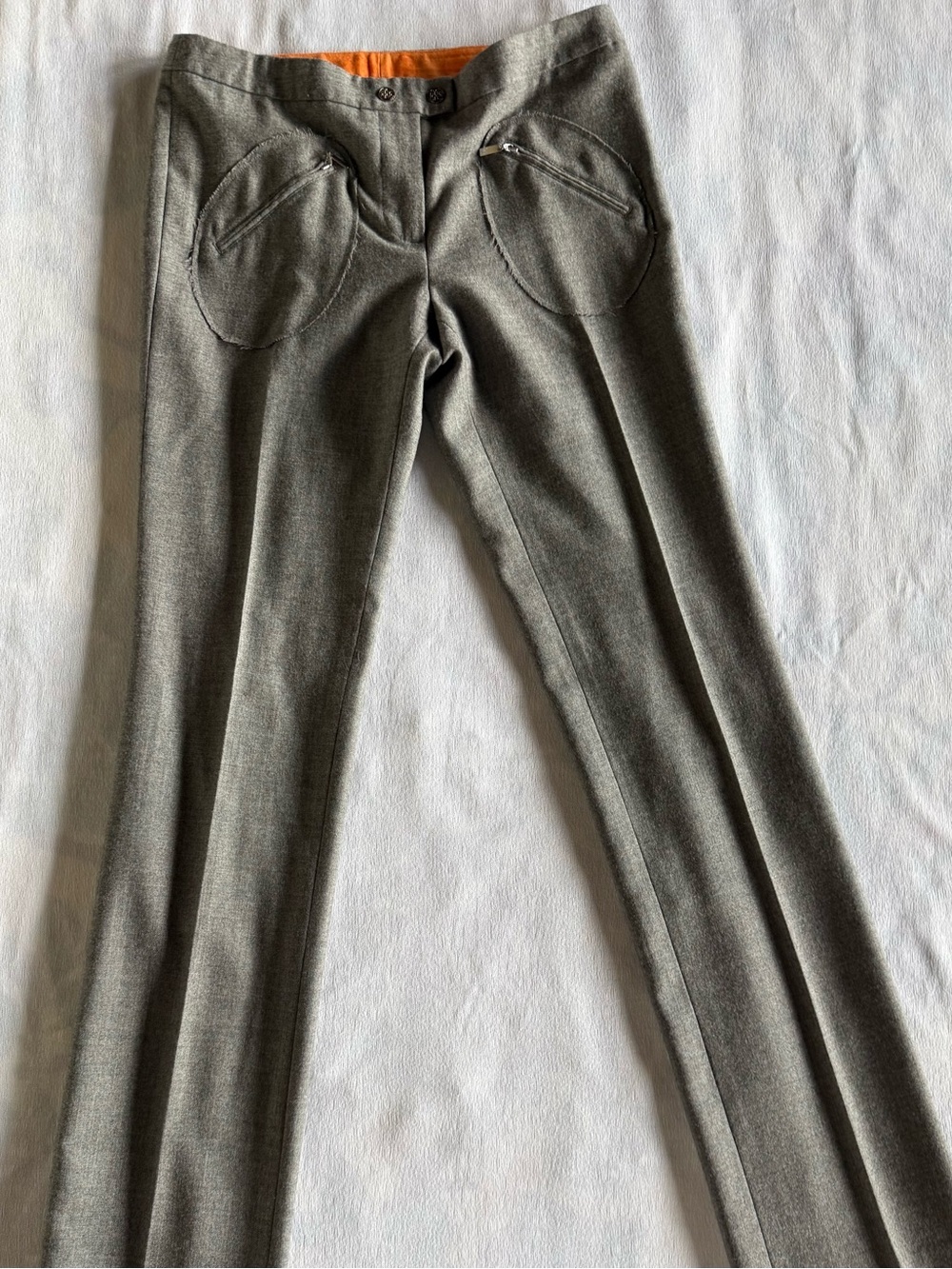 Tory Burch grey wool trousers, size 8